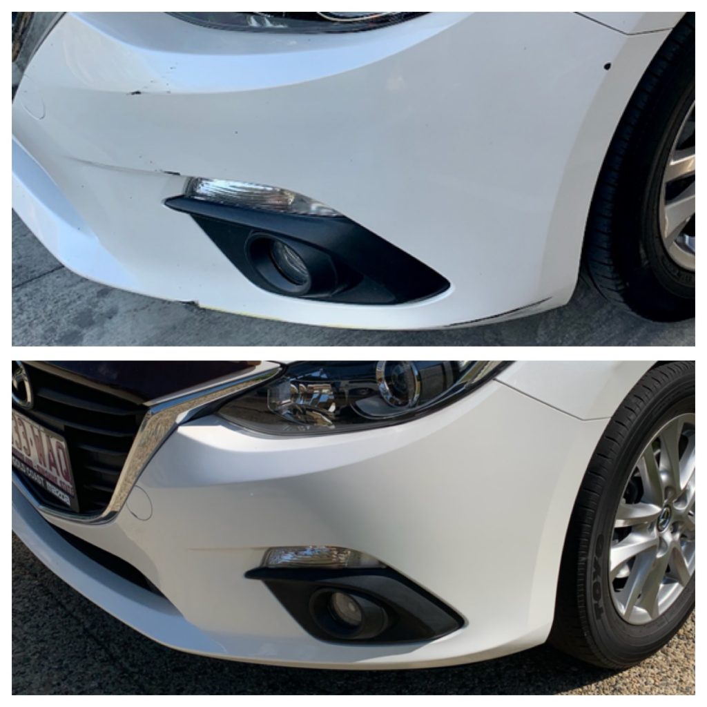 Mazda Bumper Bar Scratch Repair Gold Coast 0402029277