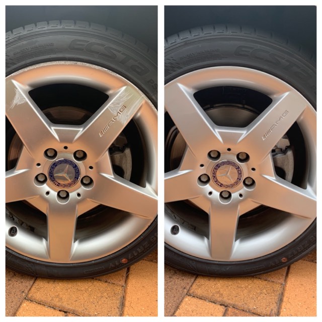 Damaged Mercedes wheel Gold Coast 0402029277