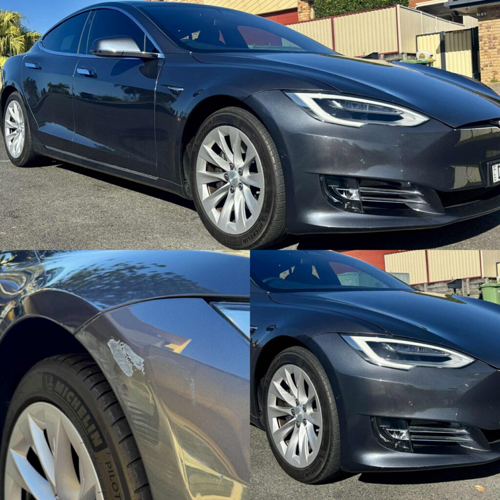 Tesla bumper repairs Gold Coast 0402029277